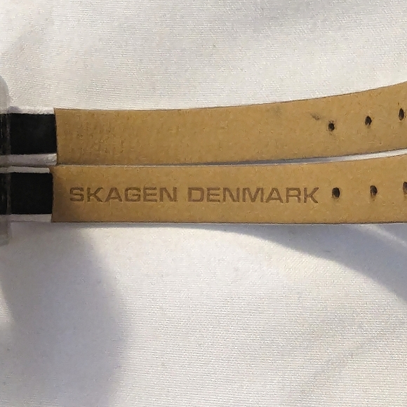 Skagen Denmark leather watch